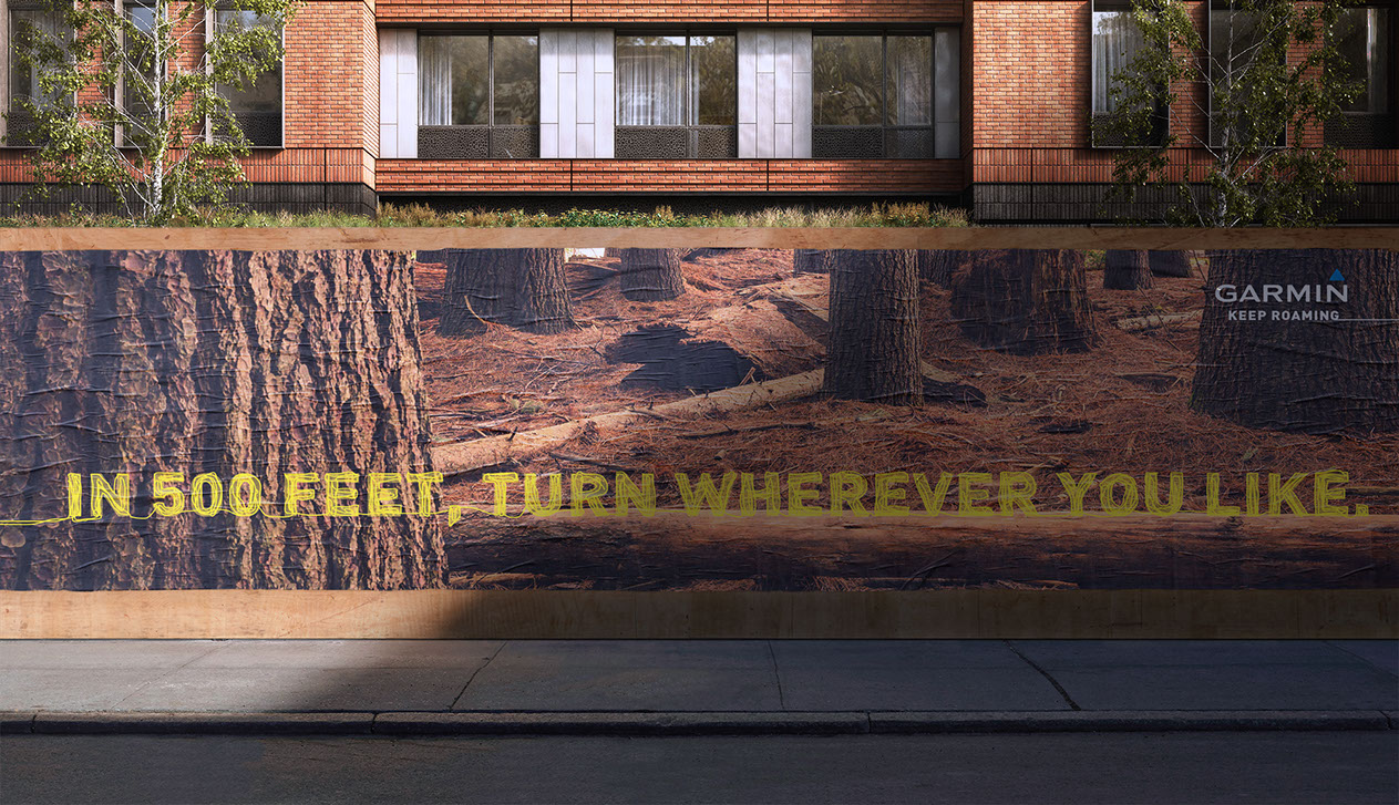 In 500 feet, turn wherever you like.