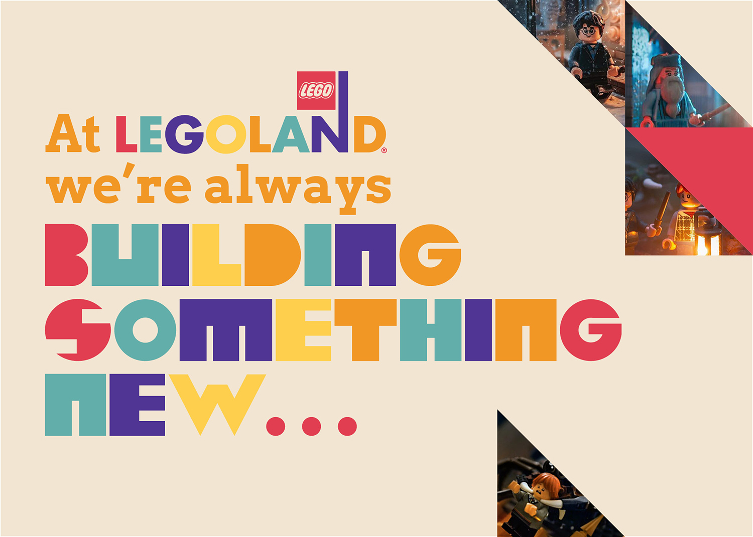 Legoland pagkaging card front.